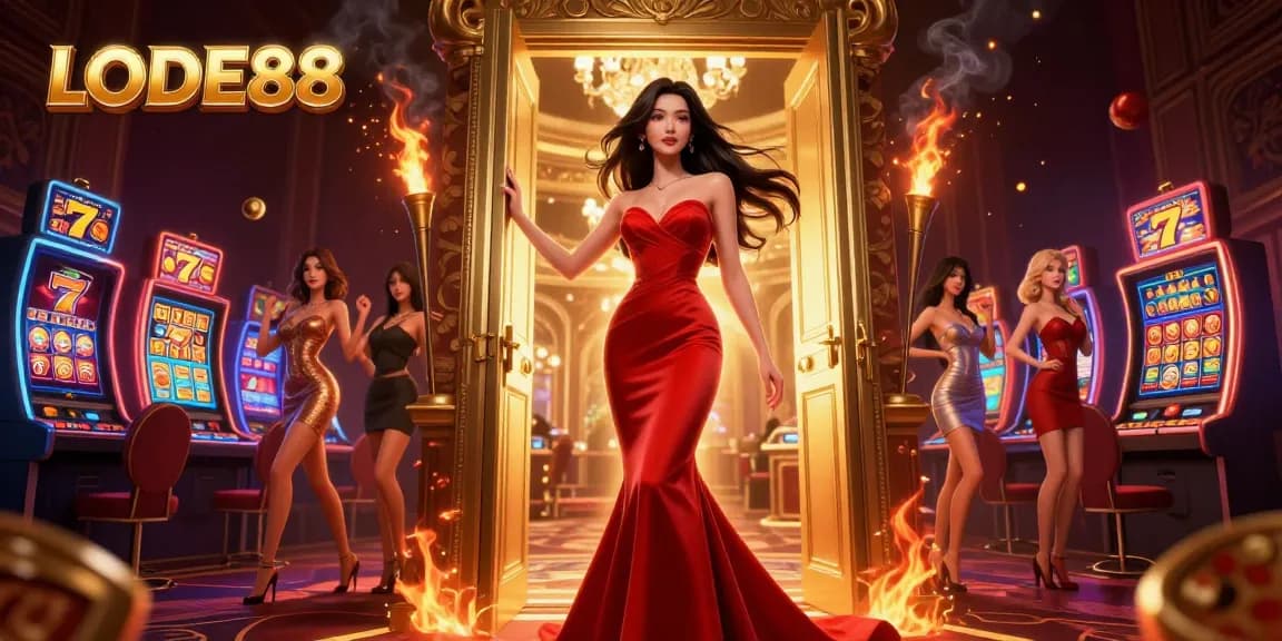 Experience thrilling moments at LODE88 with vibrant slot machines and luxurious casino ambiance.