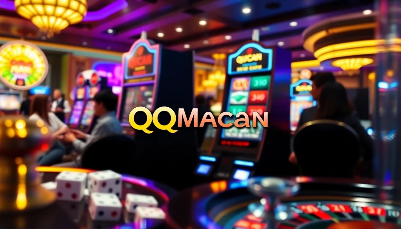 Engage in thrilling gameplay at qqmacan with vibrant slot machines and casino excitement.