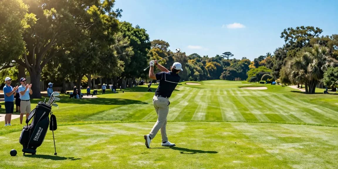 Experience golfing at Cullen Golf Club with vibrant scenes of players enjoying the fairway on a sunny day.