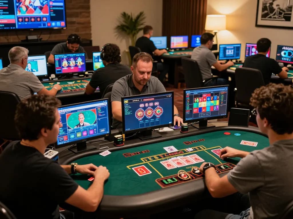 Players enjoying live dealer games at casinosscope online casino, showcasing dynamic gaming experience.
