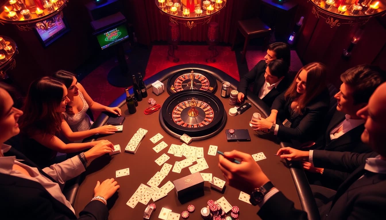 Experience the thrill of gaming at 68VIP's luxurious casino tables filled with excitement.