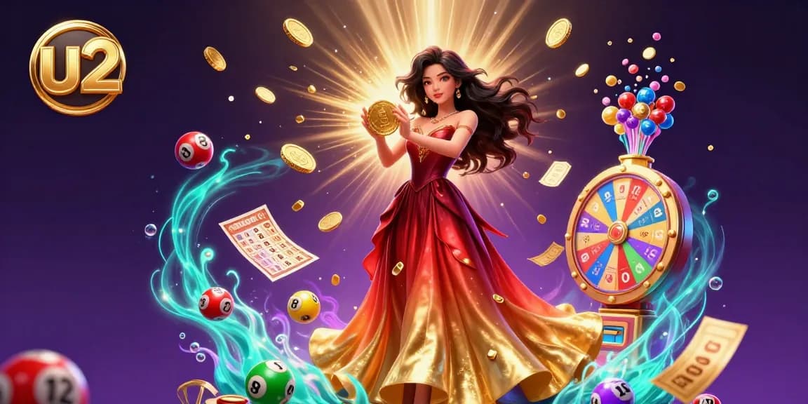 Experience winning moments with U2 Casino's vibrant lottery and gaming excitement.