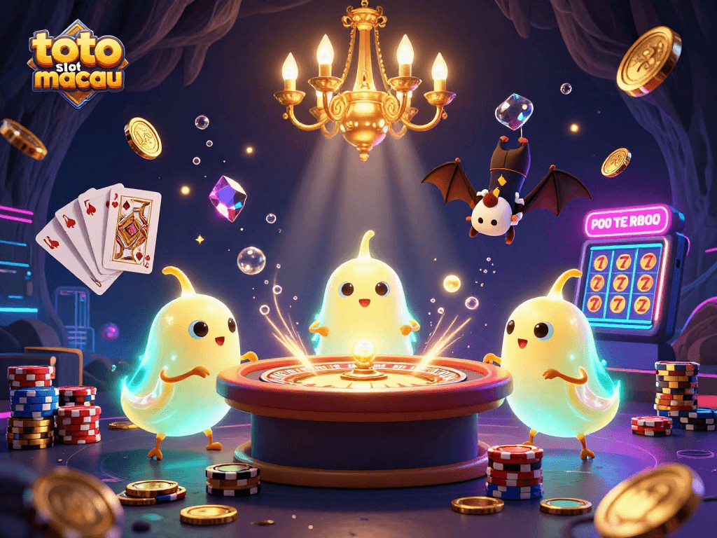 Experience thrilling cascades of golden coins and gems in the lively scene of toto slot macau casino.