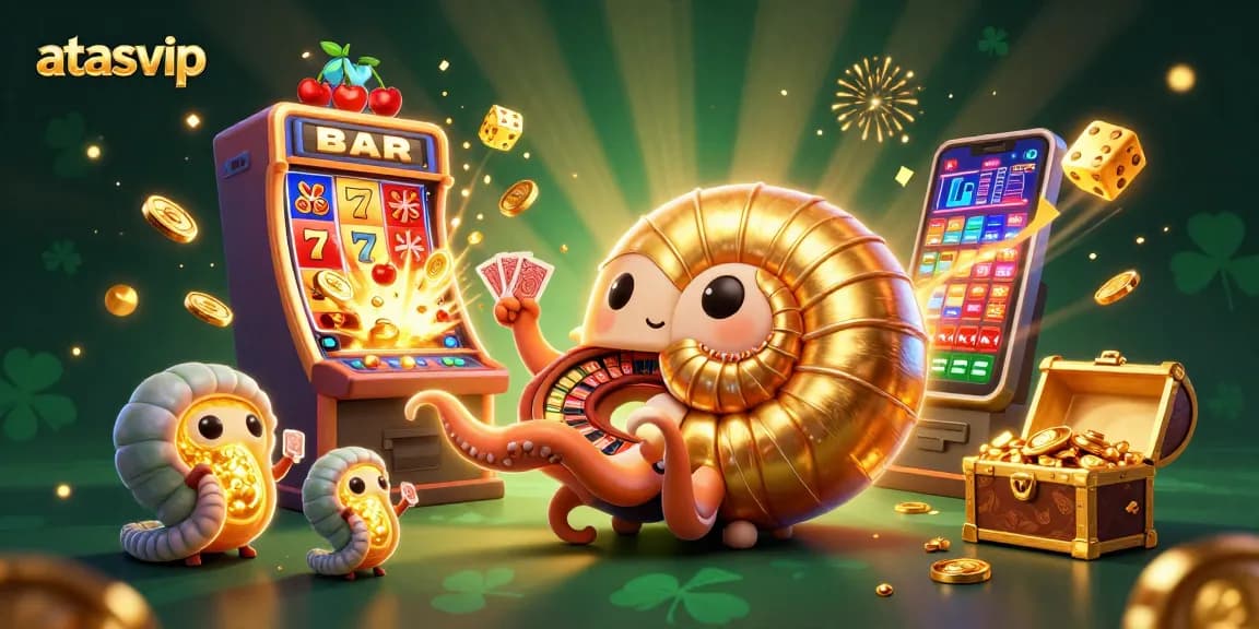 Experience thrilling wins with atasvip as the giant nautilus spins the roulette wheel amidst exploding slot jackpots.