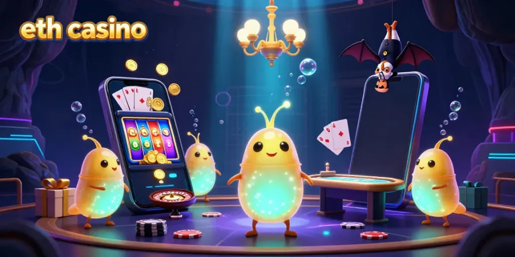 Experience thrilling games at the eth casino with vibrant glowworms and immersive 3D visuals.