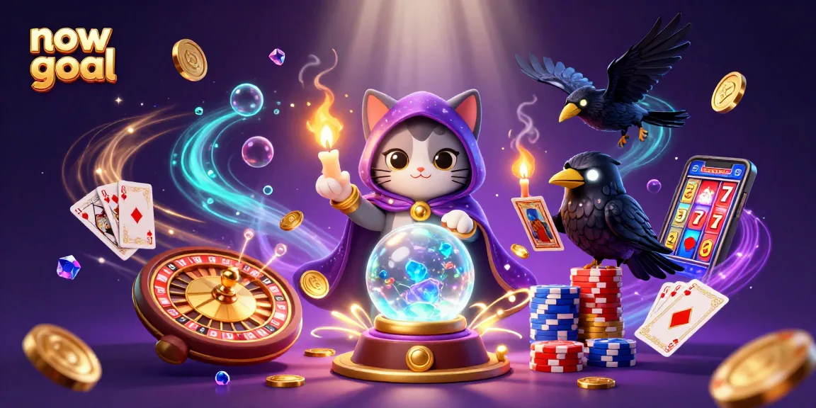 Experience thrilling moments with now goal as the mystical cat and raven enhance your betting adventure.