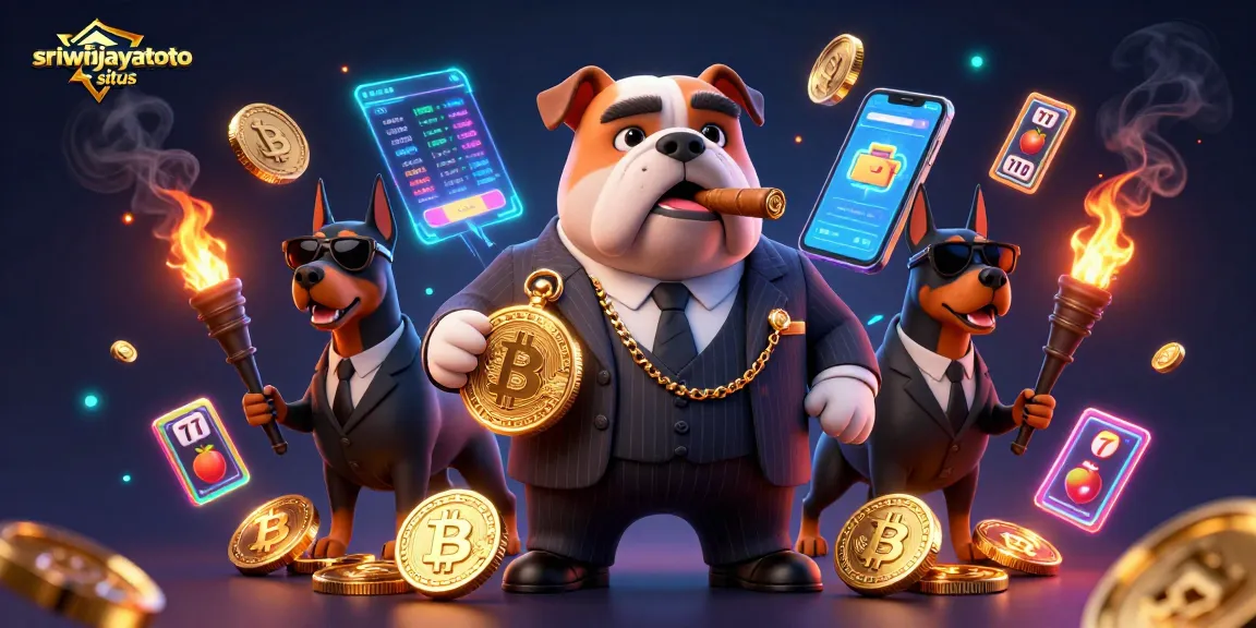Engage with the exciting betting world of sriwijayatoto situs through this lively casino illustration.
