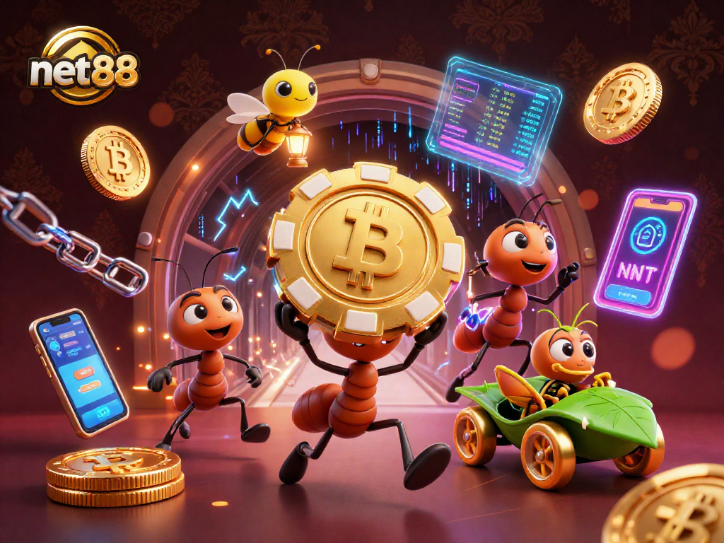 Engage in thrilling casino adventures with net88 featuring a team of ants in a high-stakes heist.