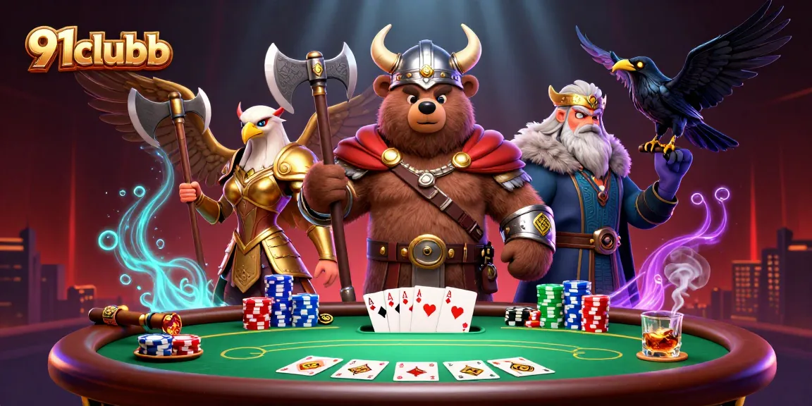 Engage in thrilling poker action at 91clubb with our dynamic Viking setting and exclusive games.