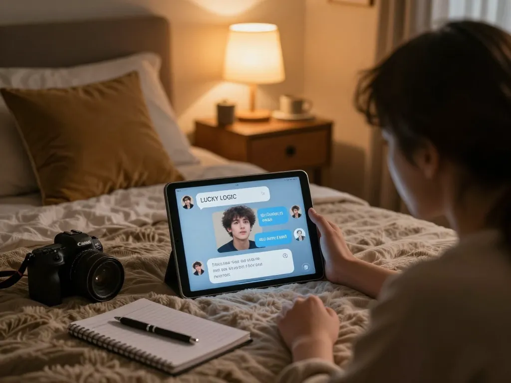Engaging in intimate NSFW chat with AI character in cozy bedroom setting, exploring ai chat nsfw interactions.
