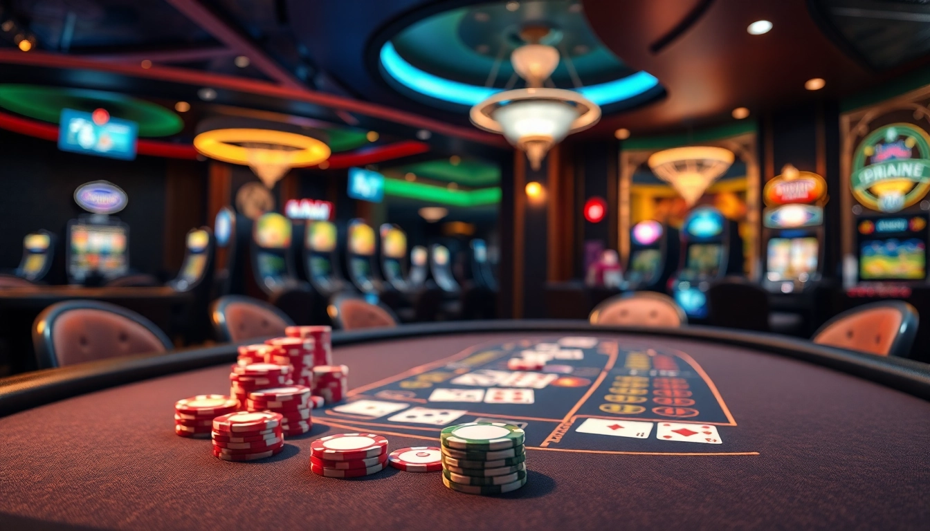 Spielen Sie aufregende Casinospiele auf casinospielen.de mit einem eleganten Spieltisch.