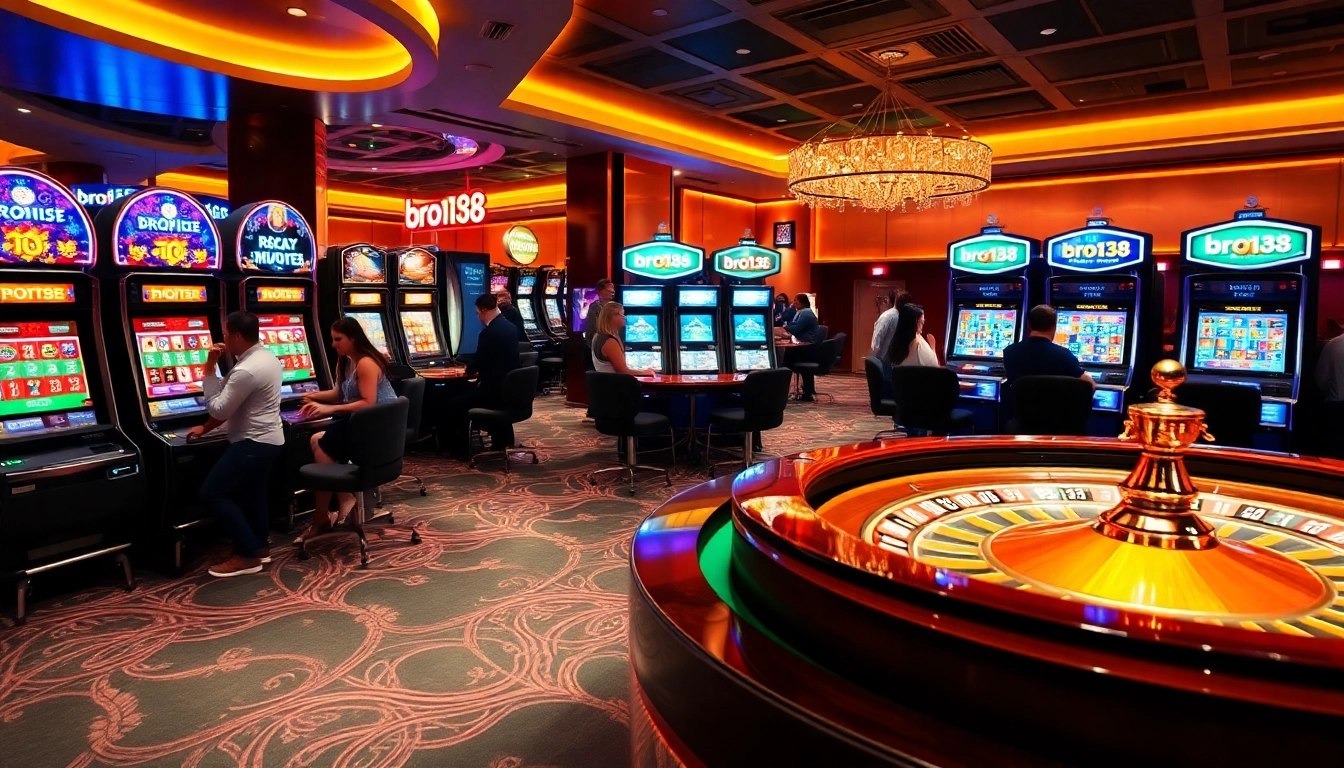 Experience the excitement of bro138 with vibrant slot machines and engaging casino atmosphere.
