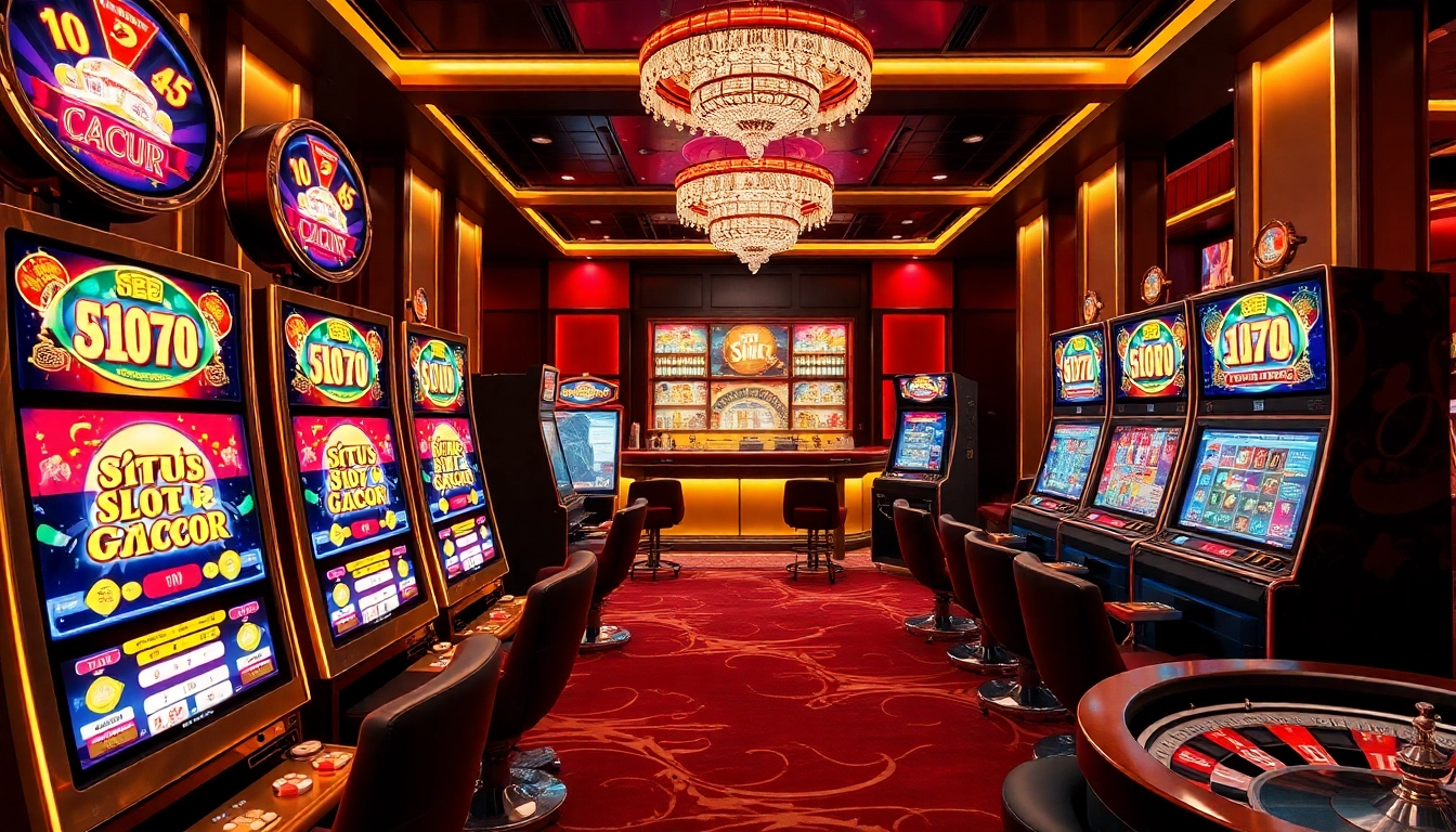 Experience the thrill of situs slot gacor with vibrant machines and casino energy.