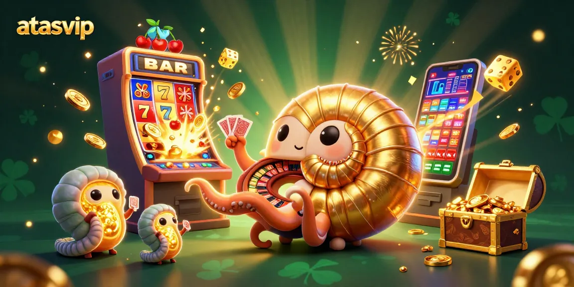 Experience thrilling wins with atasvip as the giant nautilus spins the roulette wheel amidst exploding slot jackpots.