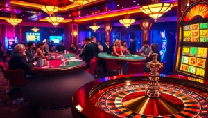Experience thrilling gameplay at rikvip casino with vibrant tables and exciting slot machines.